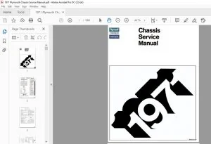 1971 PLYMOUTH CHRYSLER IMPERIAL CHASSIS SERVICE MANUAL