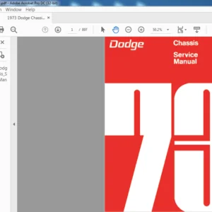1973 Dodge Chassis Service Manual - PDF DOWNLOAD