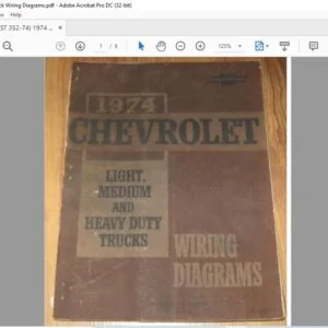 1974 Chevrolet Light Medium & Heavy Duty Trucks Wiring Diagram Manual