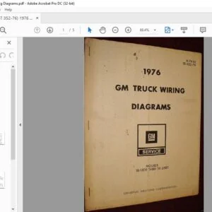 1976 GM Truck Wiring Diagrams Manual