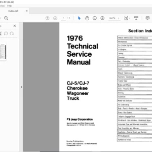 1976 Jeep CJ-5 CJ-7 Cherokee, Wagoneer & Truck Service Manual - PDF DOWNLOAD