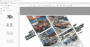 1977 Jeep CJ Wagoneer Cherokee Truck Owner's Manual - PDF DOWNLOAD