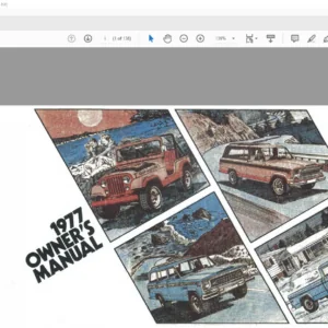 1977 Jeep CJ Wagoneer Cherokee Truck Owner's Manual - PDF DOWNLOAD