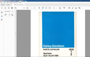 1978-1954 Harley Davidson Sportster XLH  XLCH-1000 PARTS CATALOG - PDF DOWNLOAD