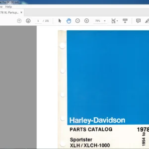 1978-1954 Harley Davidson Sportster XLH  XLCH-1000 PARTS CATALOG - PDF DOWNLOAD