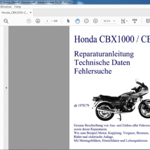 1978- 1979 Honda CBX1000 CB1E SERVICE MANUAL - PDF DOWNLOAD