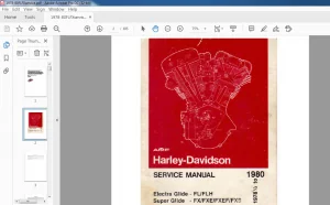 1978 - 1980 FL FLH FX FXE FXEF Harley-Davidson SERVICE MANUAL  -  PDF DOWNLOAD