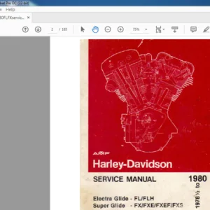1978 - 1980 FL FLH FX FXE FXEF Harley-Davidson SERVICE MANUAL  -  PDF DOWNLOAD