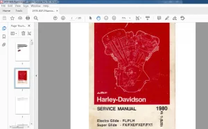 1978-1980 HARLEY DAVIDSON FL FX SERVICE MANUAL