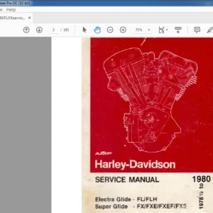 1978-1980 HARLEY DAVIDSON FL FX SERVICE MANUAL