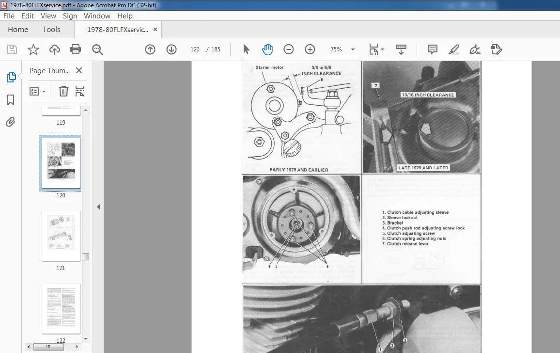 1978-1980 HARLEY DAVIDSON FL FX SERVICE MANUAL 