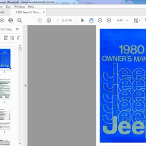 1980 Jeep CJ Owner's Manual - PDF DOWNLOAD