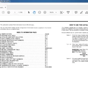 1981-1986 Jeep Parts Manual - PDF DOWNLOAD