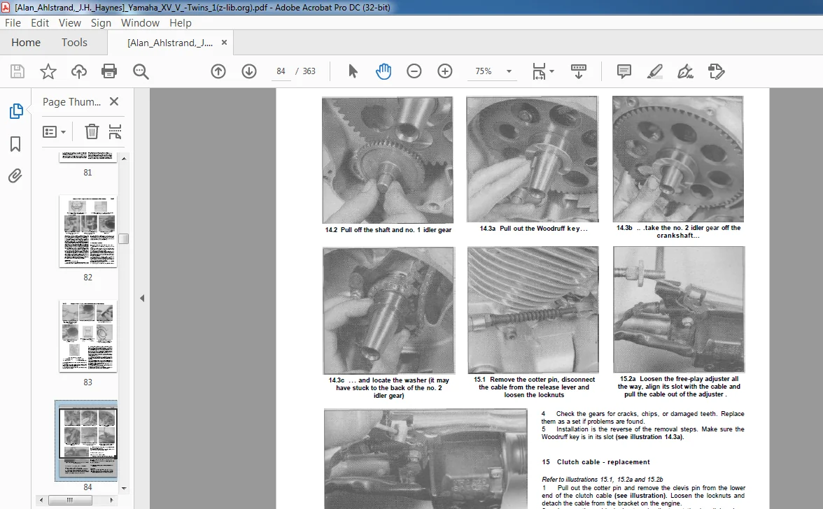 1981-1994 YAMAHA XV V TWINS OWNERS WORKSHOP MANUAL - Image 3