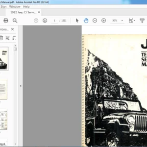 1982 Jeep CJ Service Manual - PDF DOWNLOAD