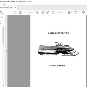 1982 Kawasaki Intruder SS440-A4A Supplement Manual