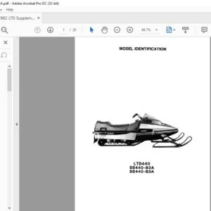 1982 Kawasaki LTD-440 SS440 B2A B3A Supplement Manual