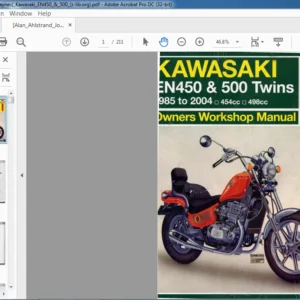1985-2004 KAWASAKI EN450 & 500 TWINS OWNERS WORKSHOP MANUAL