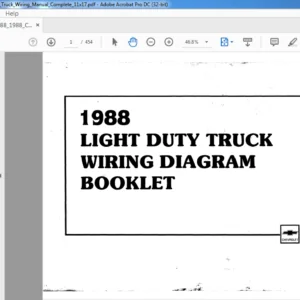 1988 GMC Light Duty Truck wiring Diagram Manual - PDF DOWNLOAD