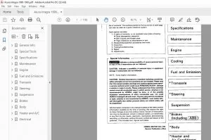 1990-1993 Acura Integra Service Manual