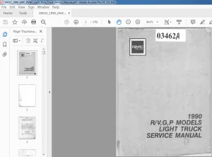 1990 GMC RVGP LIGHT TRUCK SERVICE MANUAL - PDF DOWNLOAD