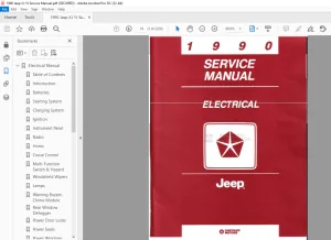 1990 Jeep Electrical Service Manual - PDF DOWNLOAD