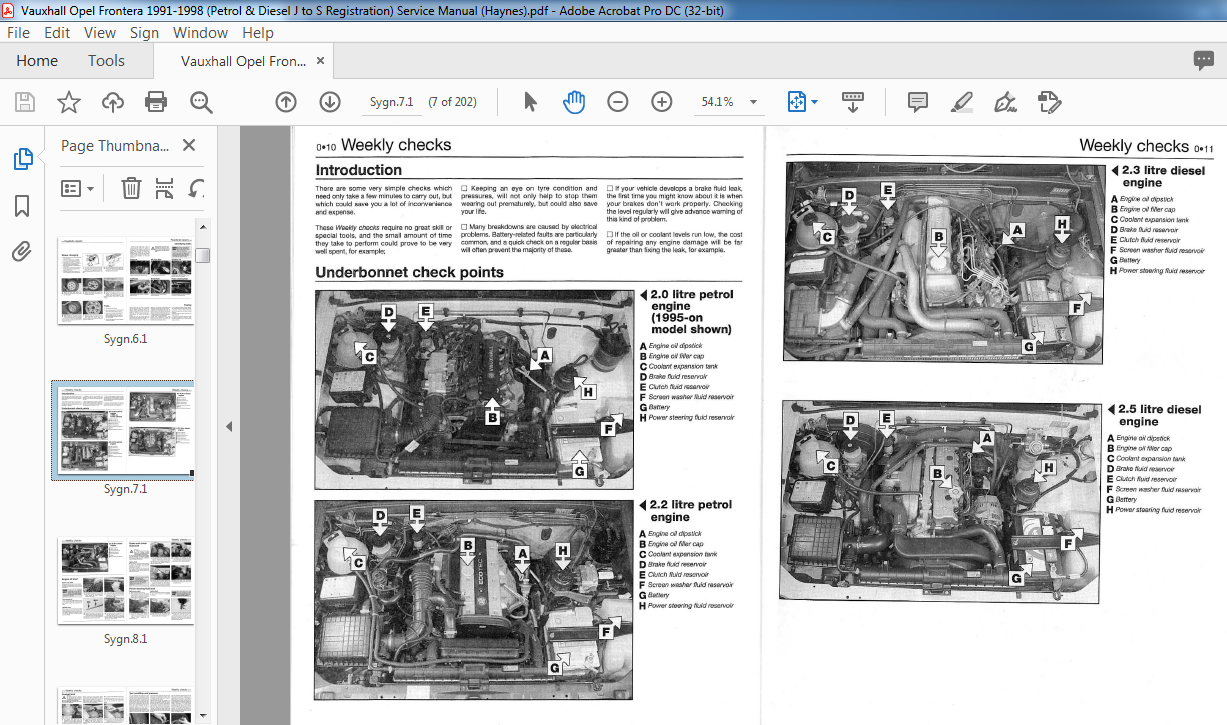 1991 1998 Vauxhall Opel Frontera Petrol Diesel Service Repair Manual Pdf Download Heydownloads Manual Downloads