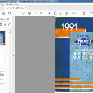 1991 Chevrolet LIGHT Duty Truck Unit Repair Manual - PDF DOWNLOAD