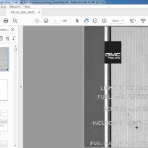 1991 GMC Light Duty Truck Fuel And Emissions Service Manual - PDF DOWNLOAD