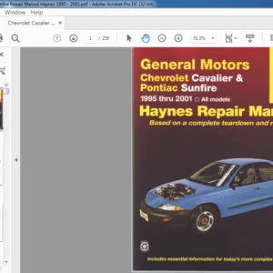 1995 - 2001 Chevrolet Cavalier And Sunfire Repair Manual