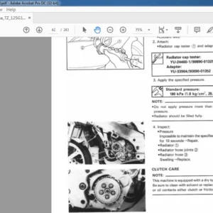 1995 YAMAHA TZ125G1(G) service manual - PDF DOWNLOAD