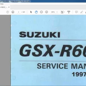 1997-2000 SUZUKI GSX - R600 SERVICE MANUAL - PDF DOWNLOAD
