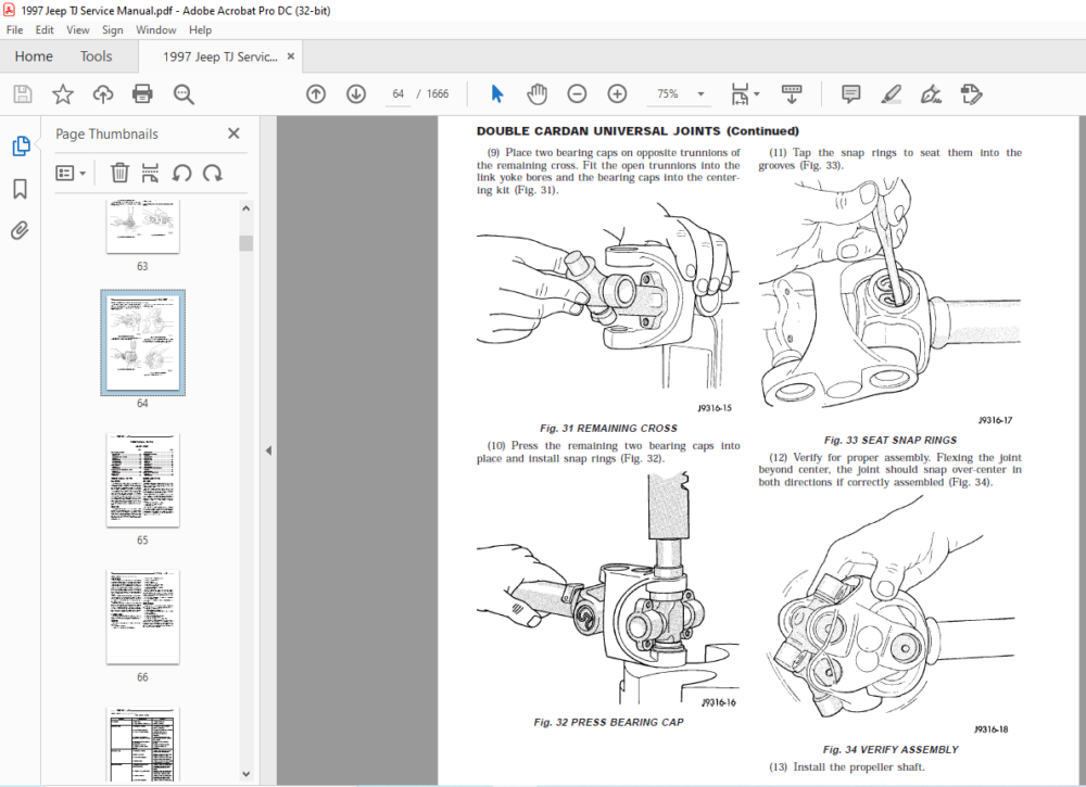 1997 Jeep Wrangler Tj Service Manual Pdf Download Heydownloads