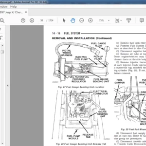 1997 Jeep XJ Cherokee Service Manual - PDF DOWNLOAD