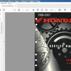 1998-2001 Honda VFR800 INTERCEPTOR SERVICE MANUAL - PDF DOWNLOAD