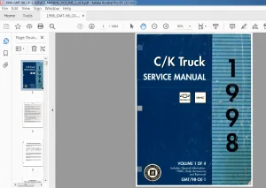 1998 Chevrolet 98 CK Truck Service Manual