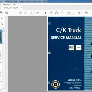 1998 Chevrolet 98 CK Truck Service Manual