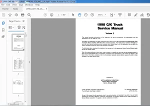 1998 GMC CK Truck Service Manual