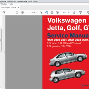 1999-2005 Volkswagen Golf, Jetta, GTI Service Manual - PDF DOWNLOAD