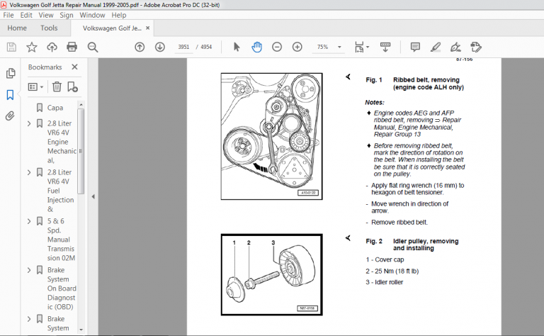 1999-2005 Volkswagen Golf, Jetta, GTI Service Manual - PDF DOWNLOAD ...