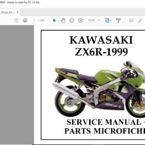 1999 Kawasaki ZX6R Parts Microfiche + Service Manual - PDF DOWNLOAD