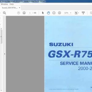 2000-2002 SUZUKI GSX-R750 SERVICE MANUAL  - PDF DOWNLOAD