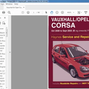 2000-2003 Vauxhall & Opel Corsa Service Repair Manual - PDF DOWNLOAD