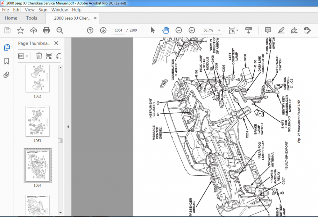 2000 Jeep Cherokee Electronic Service Manual - PDF DOWNLOAD ...