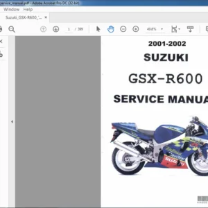 2001-2002 Suzuki GSX-R600 Service Manual - PDF DOWNLOAD