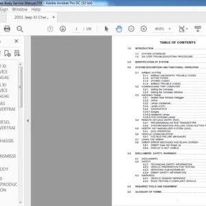 2001 Jeep XJ Cherokee Body Service Manual - PDF DOWNLOAD
