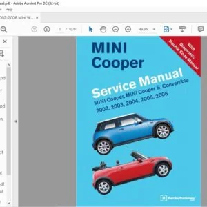 2002-2006 Mini cooper Workshop Manual