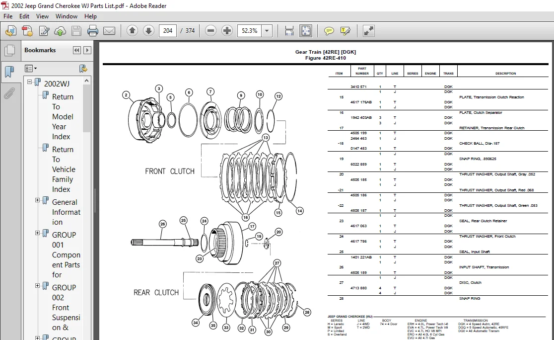 2002 Jeep Grand Cherokee WJ Service Manual - PDF DOWNLOAD - Image 4