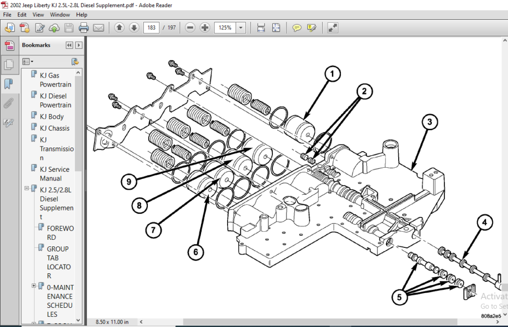 2002 Jeep Liberty KJ 2.5L-2.8L Diesel Supplement - PDF DOWNLOAD ...