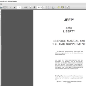 2002 Jeep Liberty KJ Service Manual - PDF DOWNLOAD